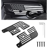 Eamplest Sun Visor Repair Kit for Jeep Wrangler JL &amp; Gladiator JT 2018-2023 | Fits JL JLU JT 4xe, Upgraded Full-Size, Aluminum Alloy, OEM Fit, No Drilling, No Modification, Heavy Duty, Easy Install, Flag