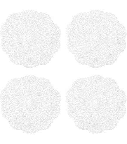 Juego De 4 Posavasos Redondos Tejidos, Posavasos Rústicos Trenzados