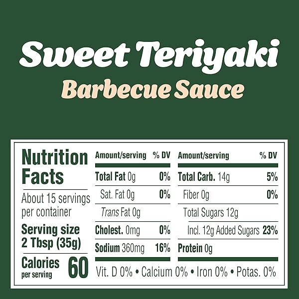 KRAFT SWEET TERIYAKI BBQ SAUCE & DIP (18 OZ BOTTLE)