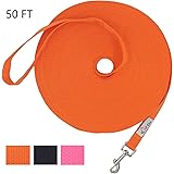 Hi Kiss Dog/Puppy Obedience Recall Training Agility Lead - 15ft 20ft 30ft 50ft 100ft Training Leash - Great for Training, Play, Camping, or Backyard