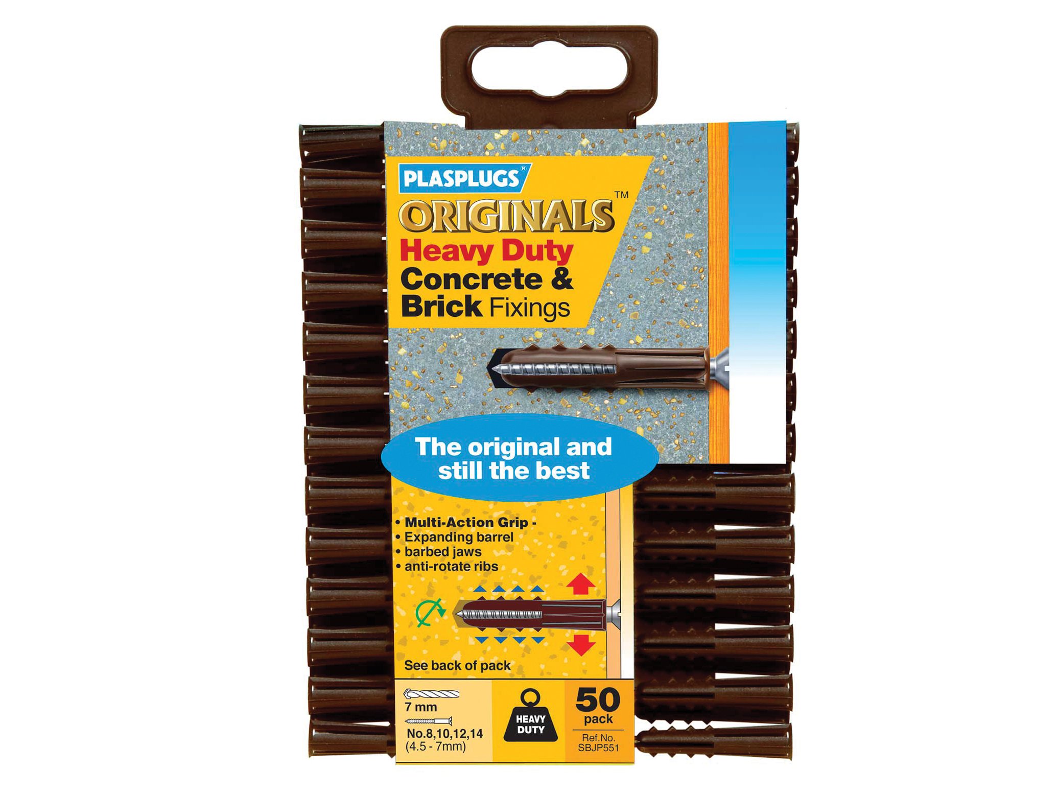 Plasplug SBJP551 Heavy-Duty Multifix Fixings