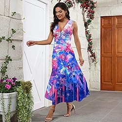 CHRATLHI USA Dresses for Women Sexy Summer Flowy