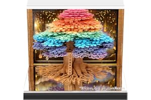 Innonew 3D Calendar 2026, Creative Desk Time Piece Calendar with LED Light, 3D Art Calendar Memo Pad 2026, Tear-Away Notepad,