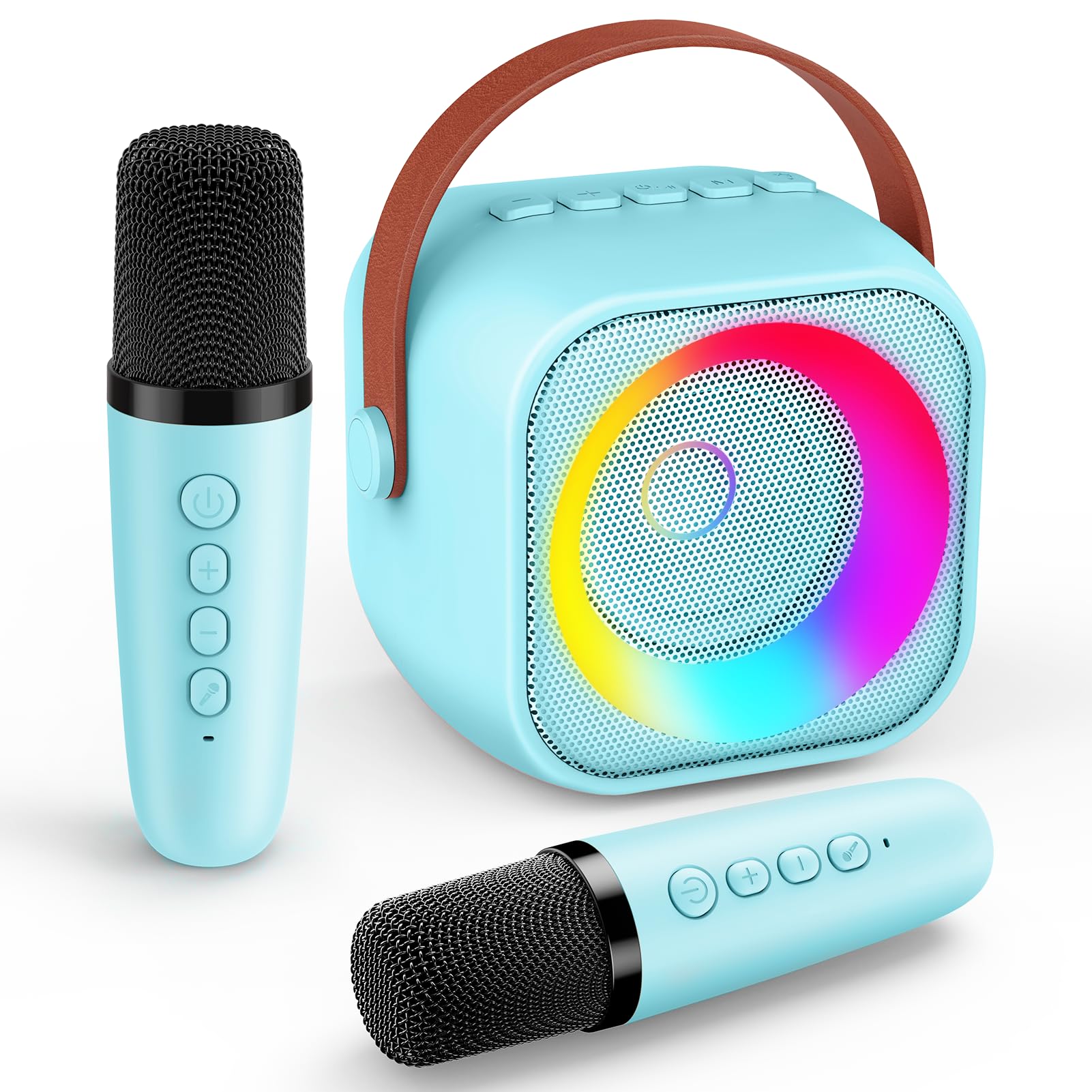 3-12 Year Old Boy Gifts, Gifts for Boys Mini Karaoke Machine 2 Microphones Toys for 3-9 Year Old Girls for Kids Presents Gifts for Girls Boys Toys Kids Toys Age 3-9