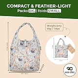 ECO CHIC Woodland Olive Lightweight Foldable Reusable Shopping Bag 12L view 4