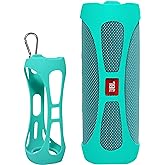 Silicone Cover Skin for JBL FLIP 5 Waterproof Portable Bluetooth Speaker, by Alltravel, Portable Full Protection Solution, Customized Skin with Color and Shape Matching, for FLIP 5 only (Mint Green)