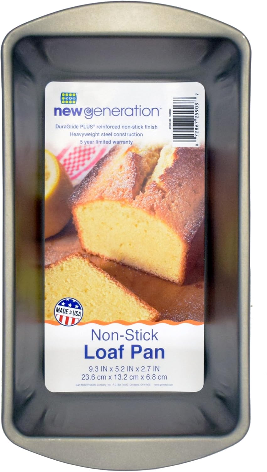 New Generation Non-Stick Large Loaf Pan, Gray