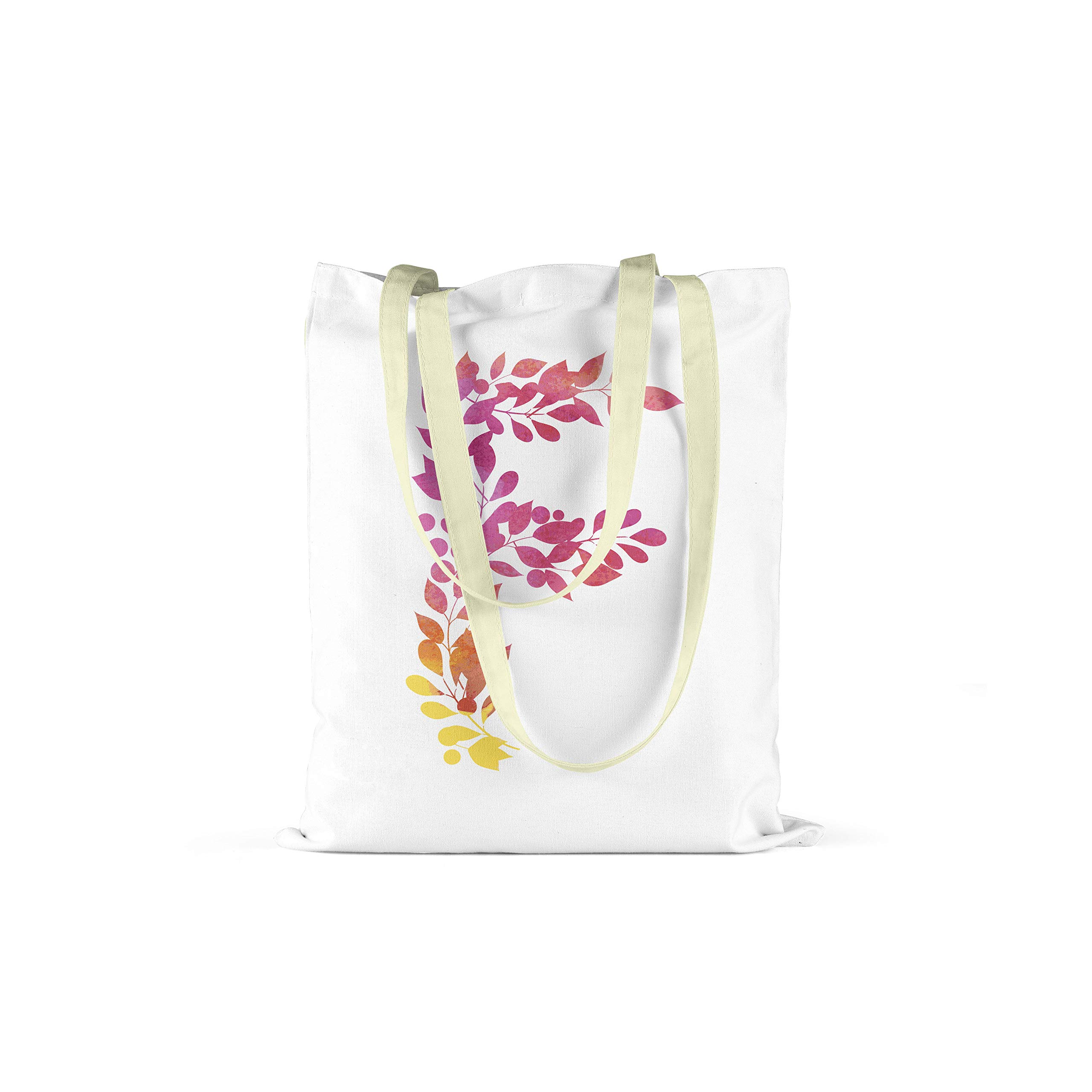 Bonamaison Printed Tote Bag, Reusable Grocery Bag, Shopping Bag, Machine Washable, Foldable, Canvas Cloth Bag with Handles, Size: 34x40 Cm