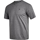 Spyder Mens Athletic Shirts - Moisture Wicking Short Sleeve Crewneck Workout Shirts for Men - Relaxed Fit Mens Shirts for Gym