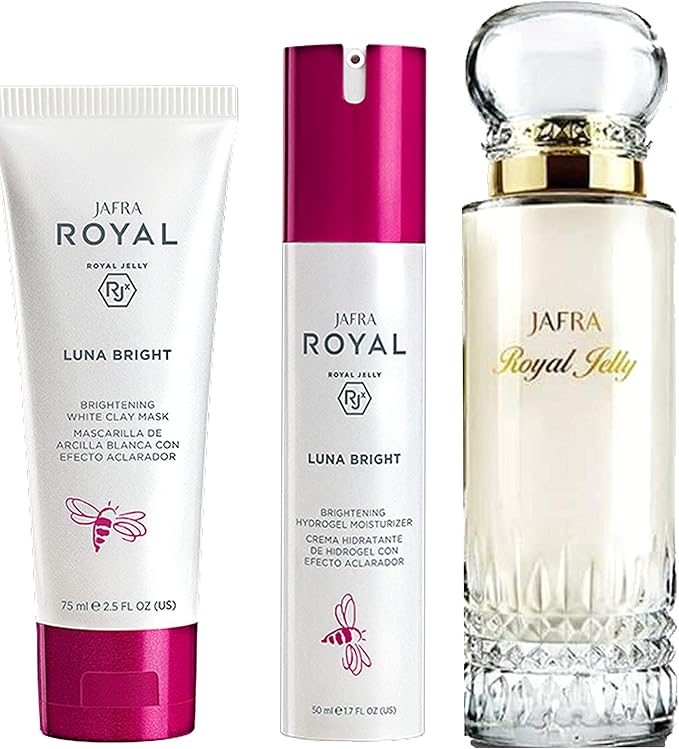 Paquete Jalea Real + Crema Hidratante y Mascarilla Aclarantes Jafra