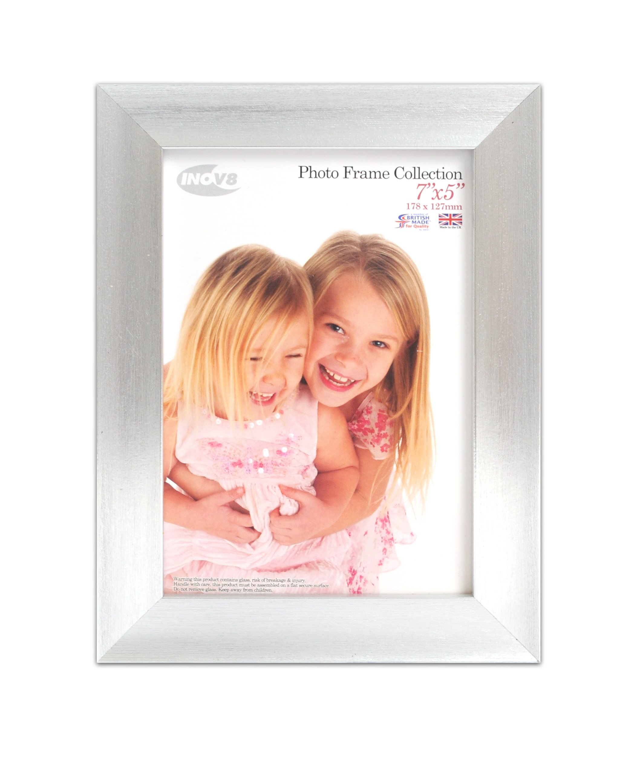 Inov8 Framing Photo Frame, Scoop Silver, 7x5 inch โ image 1