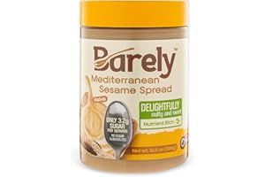 Sweet Mediterranean Sesame Spread by Barely, Low Sugar & No Artificial Sweeteners, Keto Friendly, Deliciously Nutty & Sweet Halva Spread, 3.2 g Cane Sugar per Serving, 1-Pack