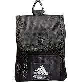 adidas Neck Pouch Crossbody Shoulder Bag | Adjustable Strap, Secure Zip Pockets, Hands-Free Carry, Lightweight, Everyday &amp; Game-Day Ready