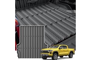 KUST Truck Bed Mat for 2023-2025 2026 Chevy/Chevrolet Colorado/GMC Canyon Accessories, 5FT Bed Liner All Weather Protection TPE Rubber Raised Edge Heavy Duty