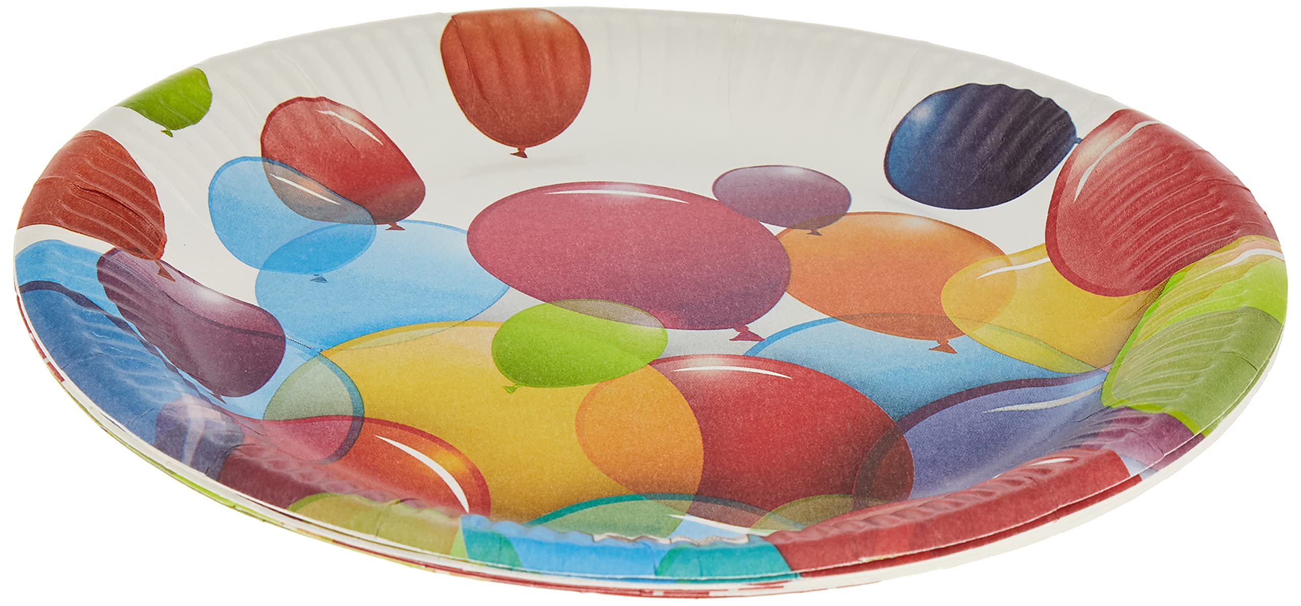 Procos 91656P Plates Paper Compostable Balloons, Multi-Colored