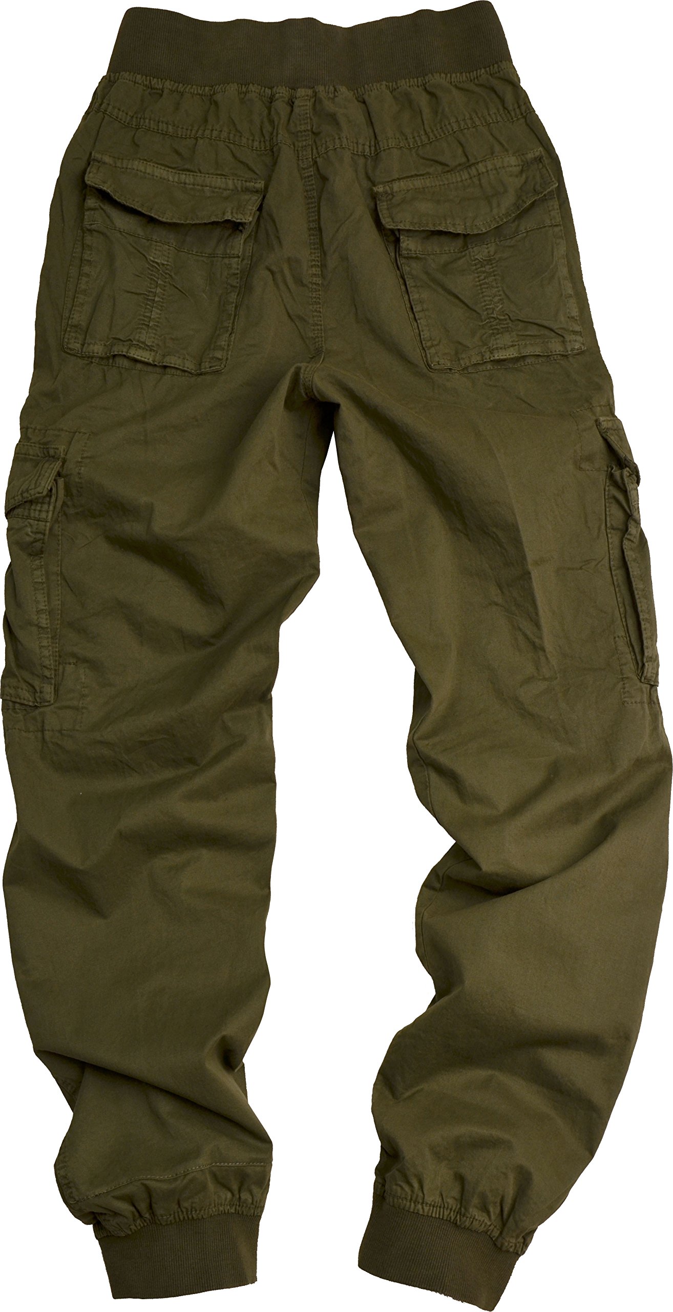 cotton twill cargo joggers