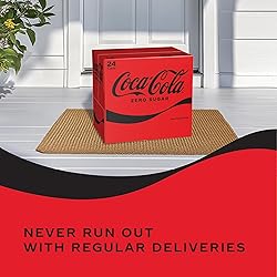 Coke Zero Sugar Cola Soda, 12 oz, 24 Pack