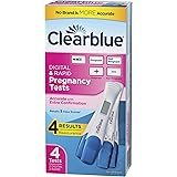 Clearblue Pregnancy Test Combo Pack, 4ct - Digital with Smart Countdown & Rapid Detection - Value Pack, White