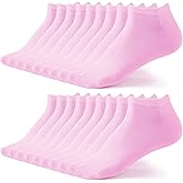 BYDOLL 9/18 Pairs Ankle Socks for Women Athletic Running Breathable Soft Socks No-Slip Grip for Sports and Casual