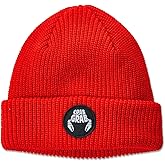 Crab Grab Circle Patch Beanie in Red 2024