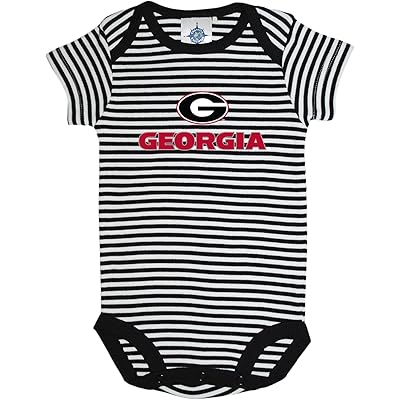 Georgia Bulldogs Baby Bodysuit - Officially Licensed NCAA Lap Shoulder Onesie For Game Day