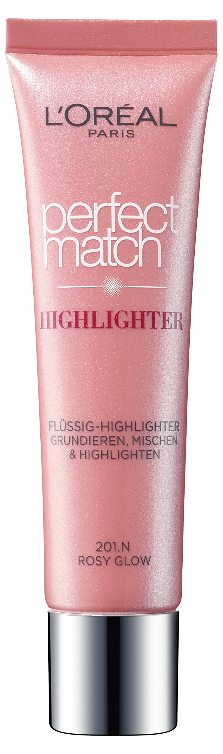 L'Oreal Paris Highlighter Make-Up Foundation Perfect Match 201.N Rosy Glow