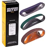 Work Sharp Bulk Bundle Value Pack, KTS Replacement Abrasive Belt Kit, 24 Assorted Grits