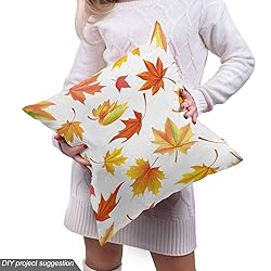 Ambesonne Autumn Fabric by The Yard, Demonstration