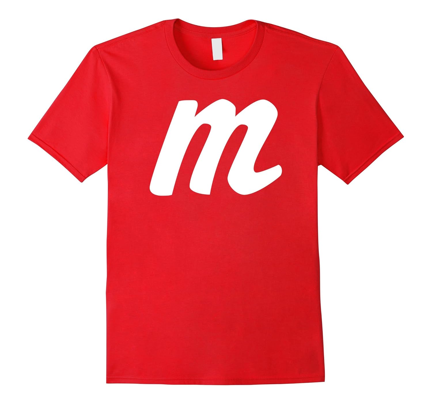 M Halloween Costume T-shirt Letter M lowercase-Rose