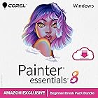 Corel Painter Essentials 8 | Beginner Digital Painting Software | Amazon Exclusive Brush Pack Bundle [PC Download]