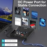 SUIDEK USB C DVD Drive 5in1 CD Player SD Card Reader USB 3.0 Hub Portable view 3