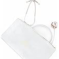 BJÖRN HALL Rose Gold White Clinical Stethoscope & Case | Pediatric EMT LPN CNA & Respiratory Therapist | Length 26in | Perfect Nurse Kit | Bag Can Fit Name Tag Charms & Pen Light | White Tubing RGW