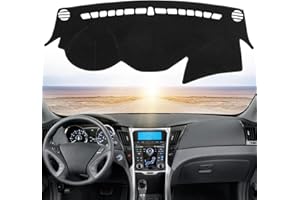 BERKSYDE Dashboard Dash Cover Mat Carpet Compatible with 2011 2012 2013 2014 Hyundai Sonata