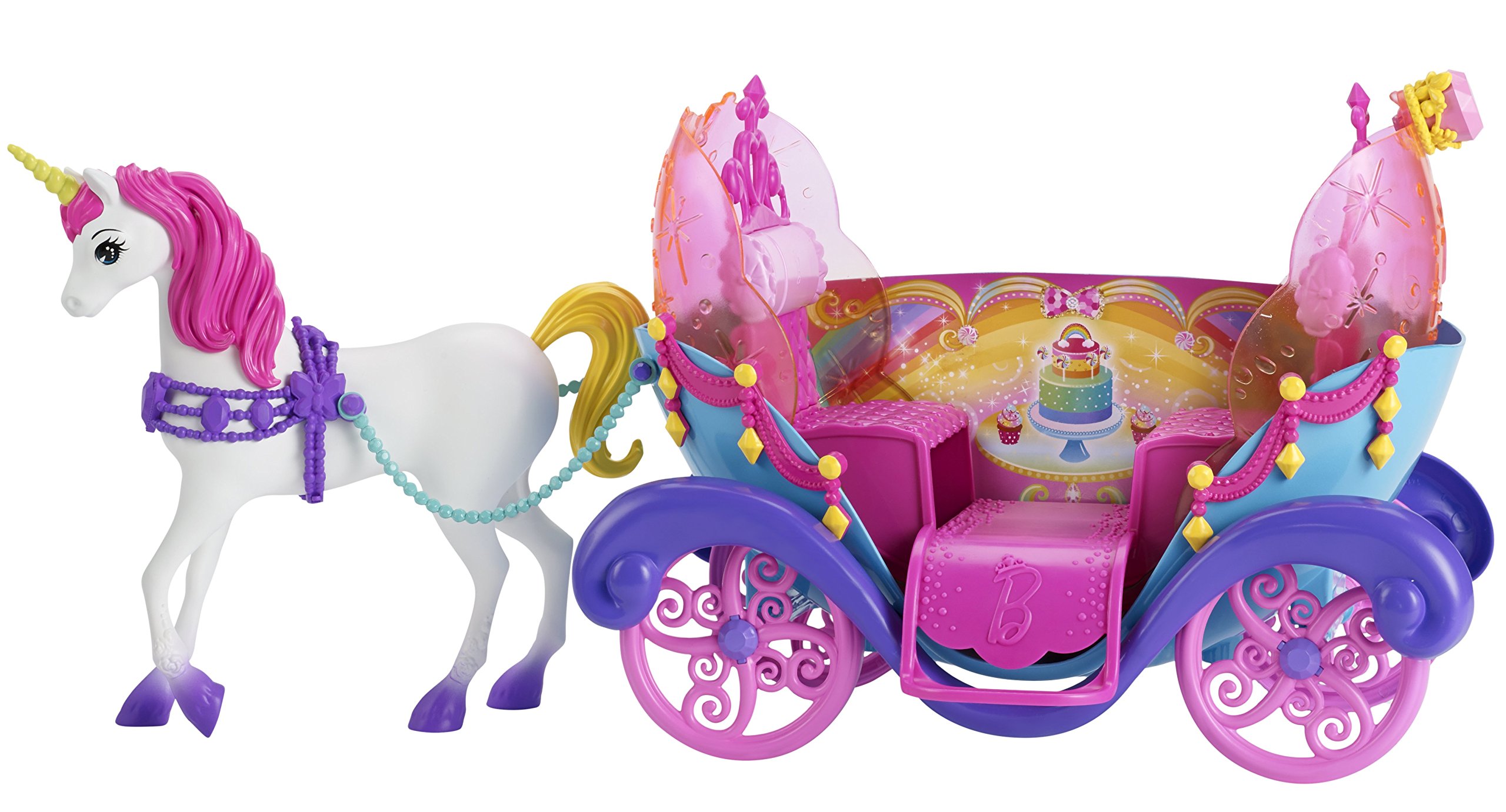 barbie dreamtopia rainbow cove carriage