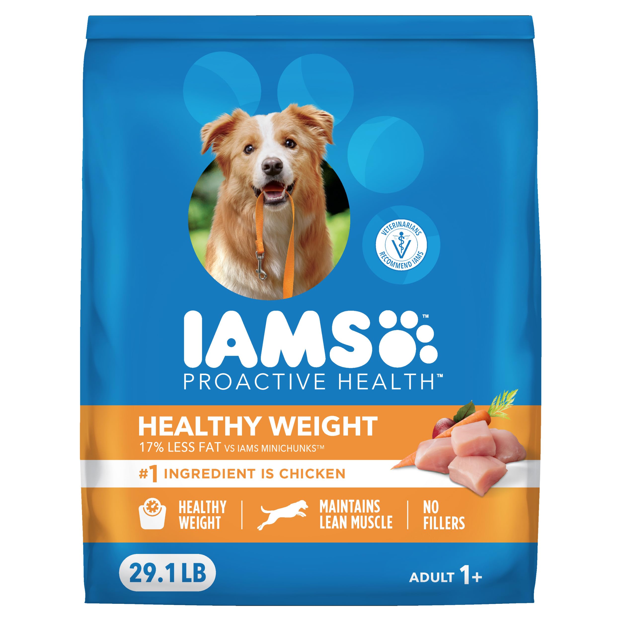 Photo 1 of ****EXP OCTU 2026****
IAMS Proactive Health Healthy Weight Control Adult Dry Dog Food with Real Chicken, 29.1 lb. Bag