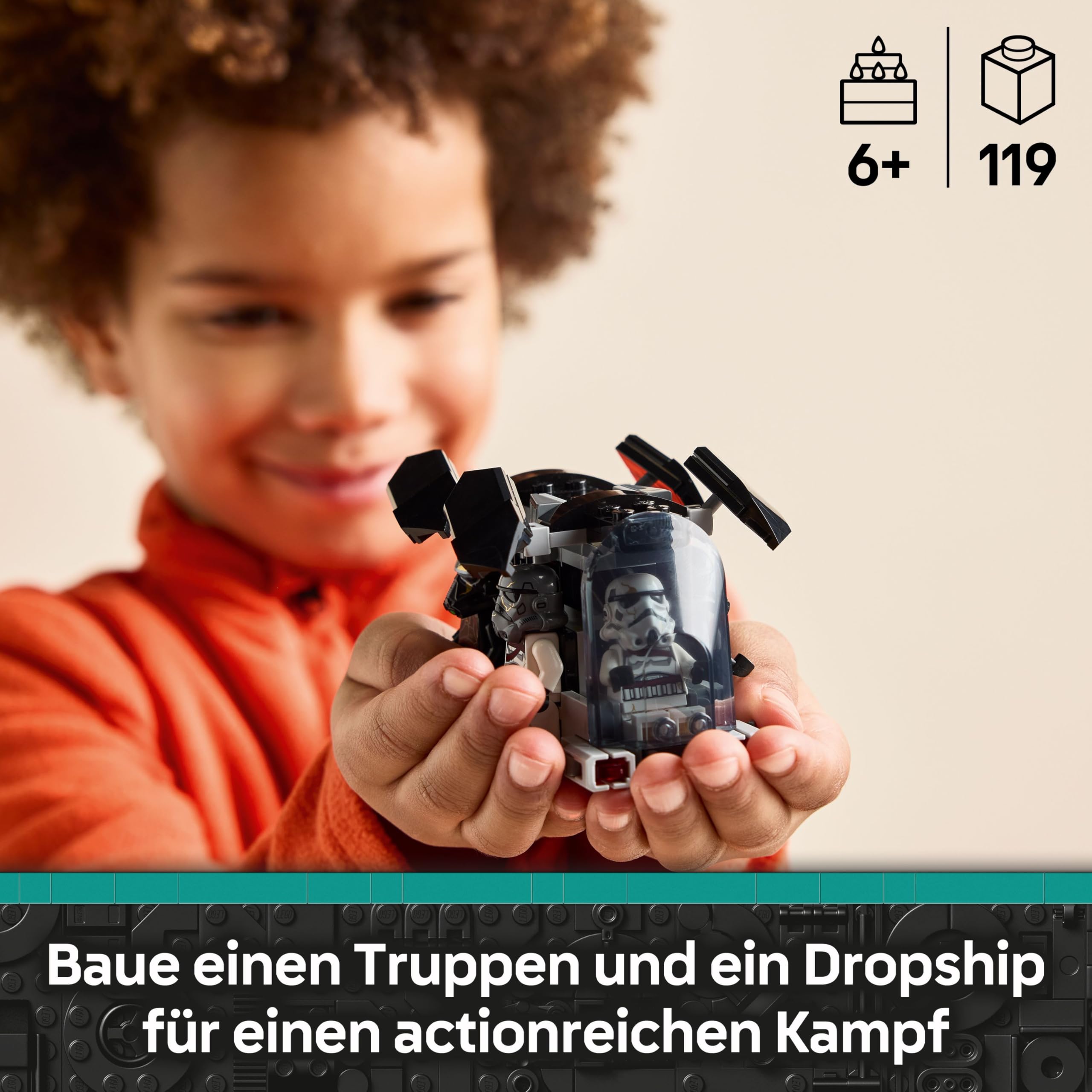 LEGO Star Wars 75412 Todestruppler & Nachttruppler Battle Pack - Bauspielzeug mit Dropship und 4 Mini-Figuren mit Blastern - Sammlergeschenk für Jungen ab 6 Jahren und Ahsoka-Fans 2