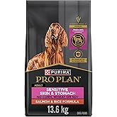 Purina Pro Plan Sensitive Skin & Stomach Dry Dog Food, Salmon & Rice - 13.6 kg Bag