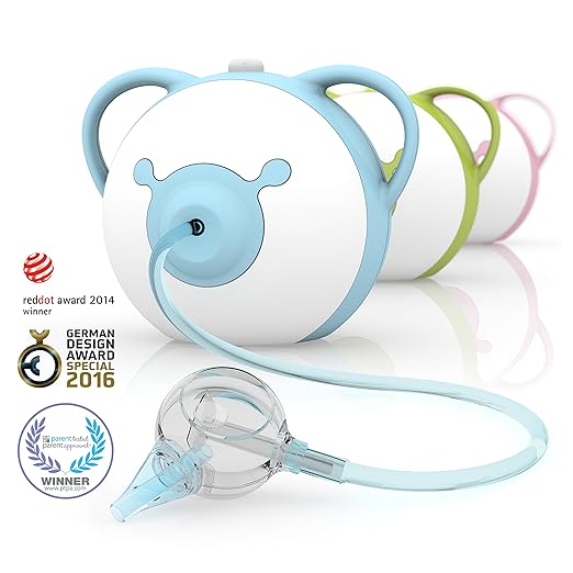 title=Nosiboo Pro Aspiratore Nasale (elettrico, blu)- Un regalo perfetto per il baby