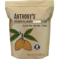 Anthony's Almond Flour Blanched, 2 lb, Batch Tested Gluten Free, Non GMO, Vegan, Keto Friendly