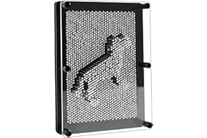 MICKYU Metal 3D Pin Art Sensory Toys Board Games for Kids 8-12