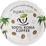 Pooki's Mahi 100% Kona Coffee, Regular, Single Serve for Keurig K-Cup Brewers, Medium Roast, 24 Count