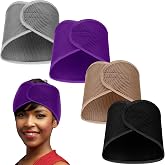 Xuhal 4 Pcs Christmas Mesh Hair Wrap Cap for Black Women, Purple | Breathable Mesh Hair Nets Night Caps for Black Women Adjustable Hair Wrap for Short Long Hairs Sleeping Makeup Accessory