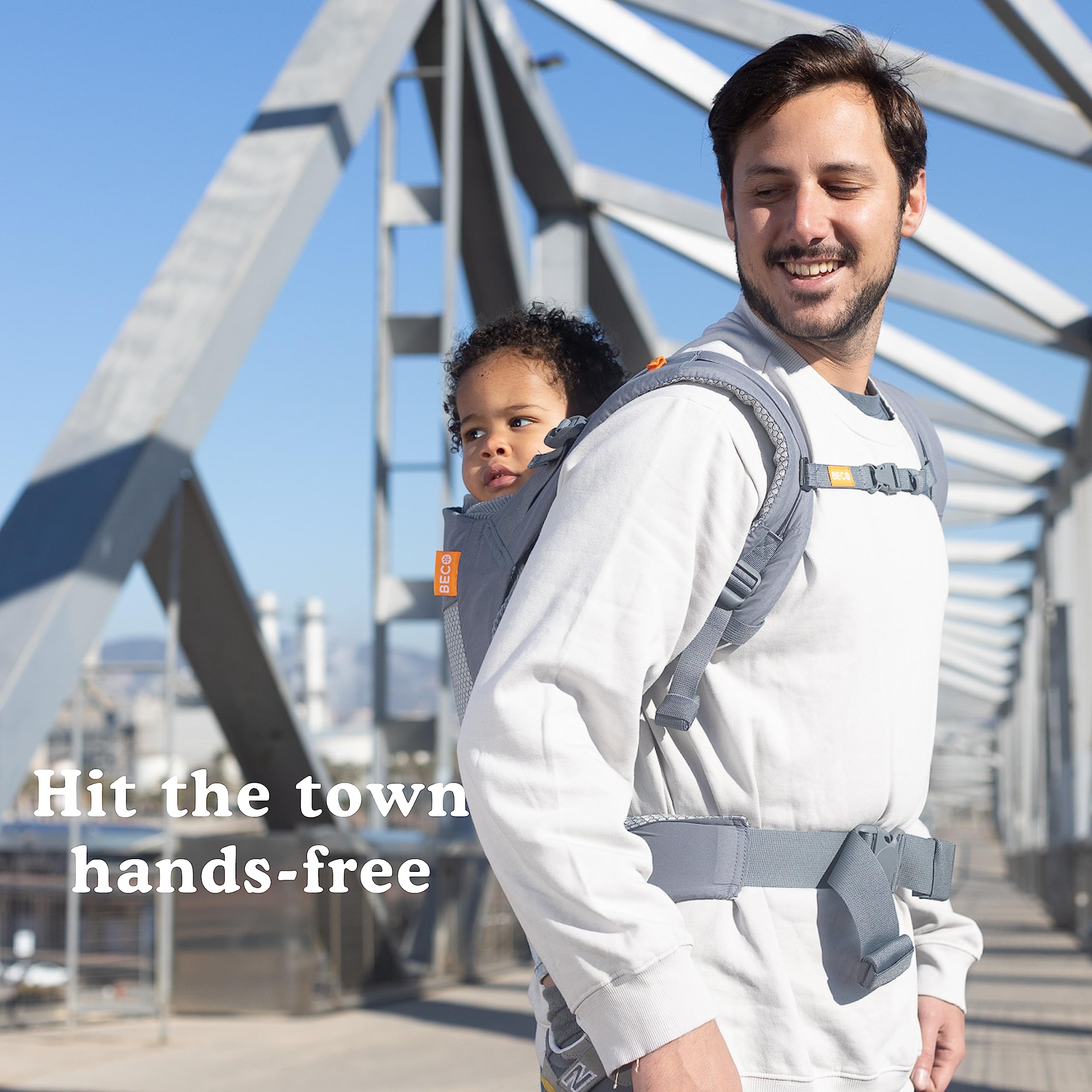 Beco Toddler Carrier with Extra Wide Seat - 100% Polyester 3D Performance Mesh Toddler Carrying Backpack Style and Front-Carry -Lightweight & Breathable Child Carrier - Sling Carrier 20-60 lbs