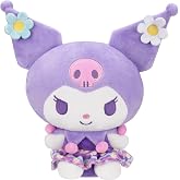 Jazwares Hello Kitty&reg; and Friends - 8-Inch Kuromi&trade; Pastel Florals Plush - Officially Licensed Sanrio&reg; Product from Ages 6+