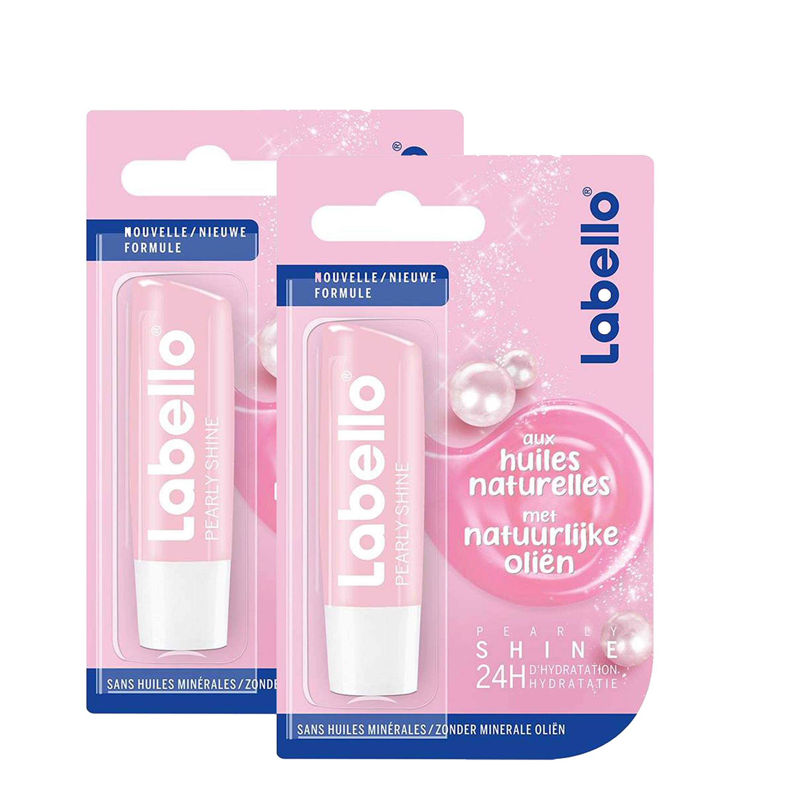 Labello 2 Lip Sticks Lip Balm Pearly Shine 2x5,5ml