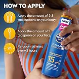 NIVEA SUN Protect Moisture Lotion SPF 15 200ml Vitamin C Hyaluron 48H Moisture view 5