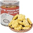 PAWUP Freeze Dried Cat & Dog Treats, Natural Quail Egg Yolk, High Fiber Pumpkin Added, High-Protein Pet Snacks for Coat & Gut Health, 3.5 oz