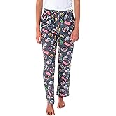 Marvel Comics Women's Avengers Kawaii Allover Superhero Character Print Sleep Bottoms Lounge Pajama Pants