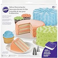 Wilton Deluxe Cake Decorating Kit with Piping Tips and Pastry Bags, 46-Piece