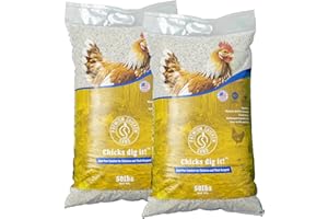 Premium Chicken Sand 50 lbs (2-Pack) – Dust-Free, Odor-Control Bedding for Chicken Coops, Nesting Boxes, and Runs – Natural Poultry Litter, 100 lbs Total